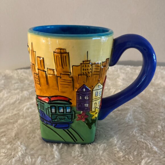 San Francisco Ceramic Hand Painted 16oz Souvenir Mug - Picture 3 of 4
